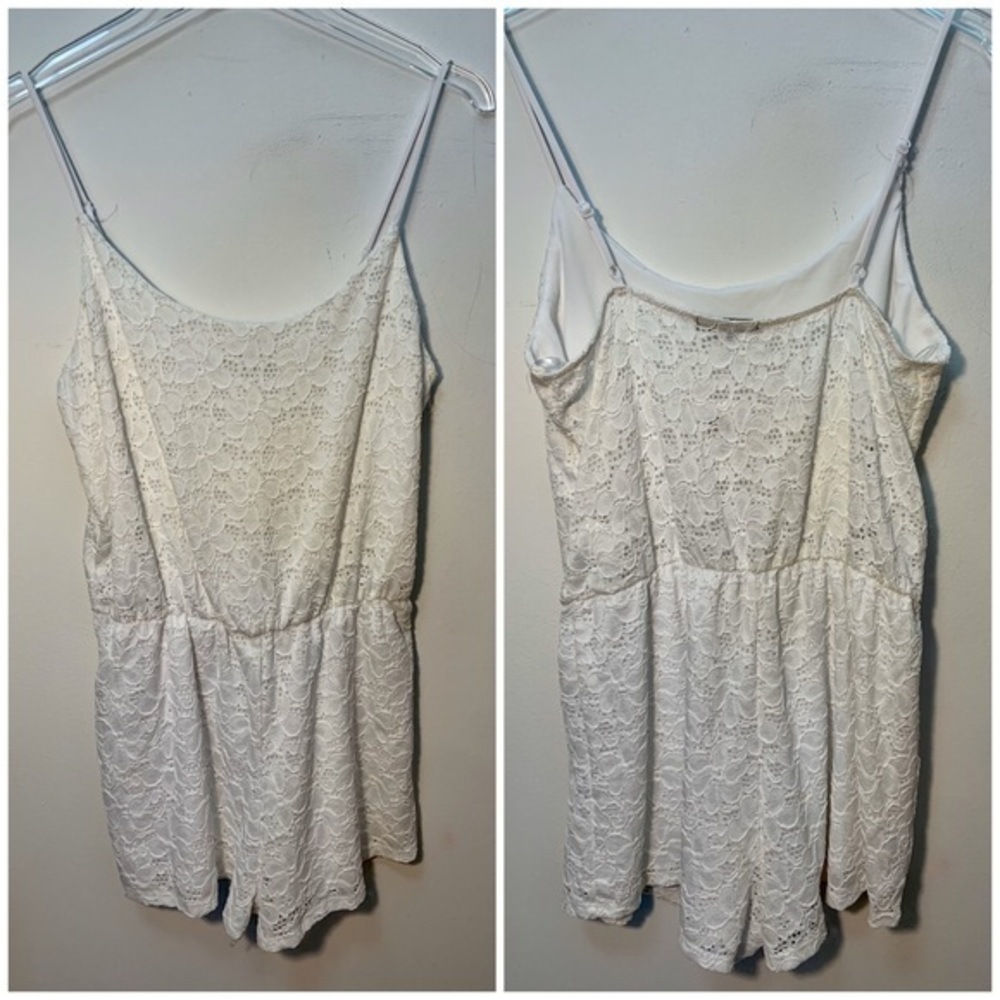 NWT Lot Of 2 H&M Dress White Rompers Summer Size Medium